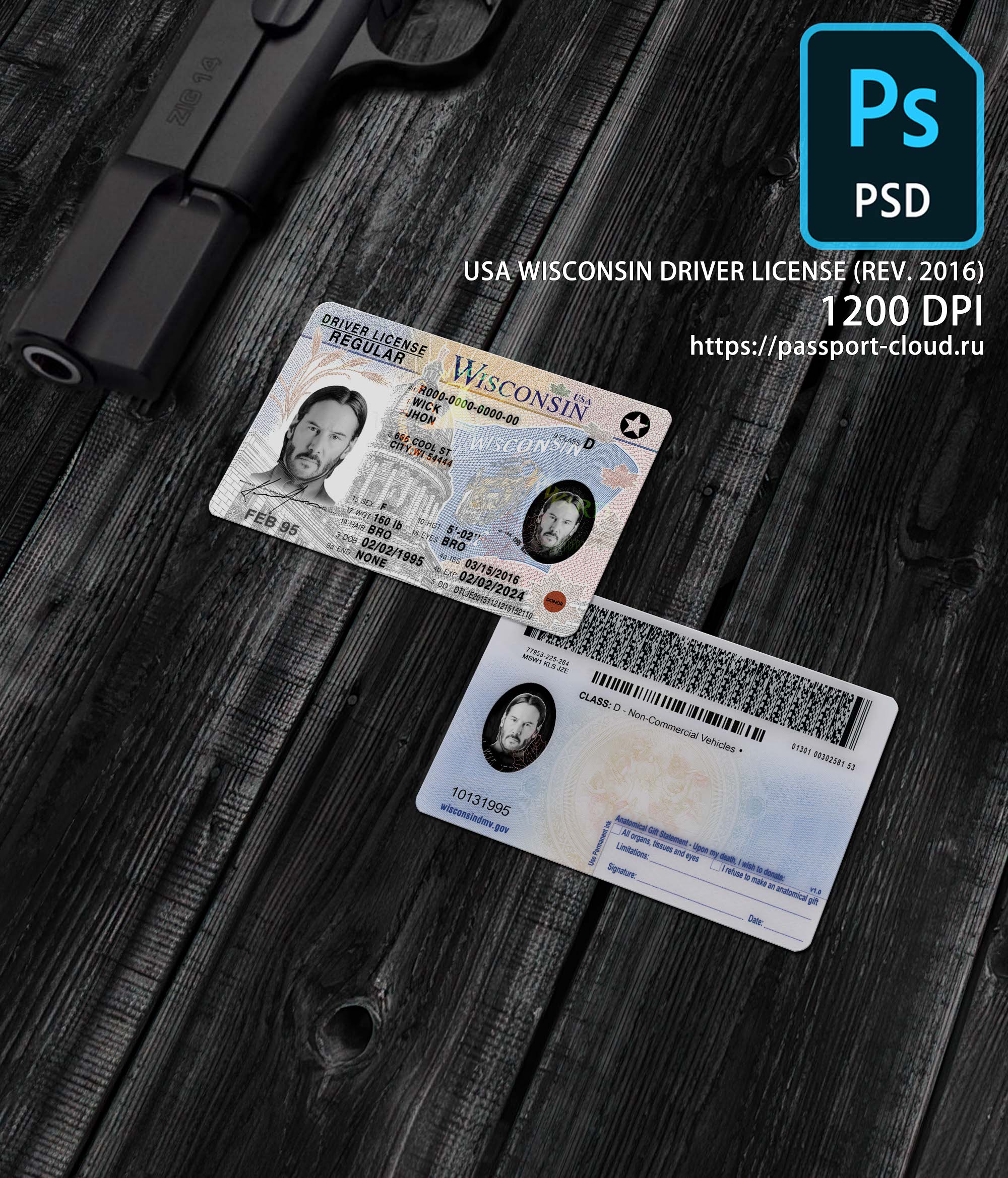 Wisconsin Driver License NEW