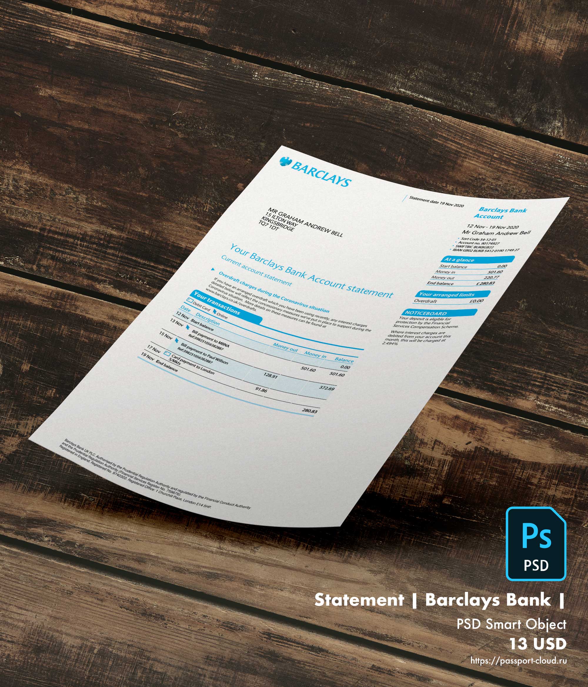 Statement | Barclays Bank | UK |