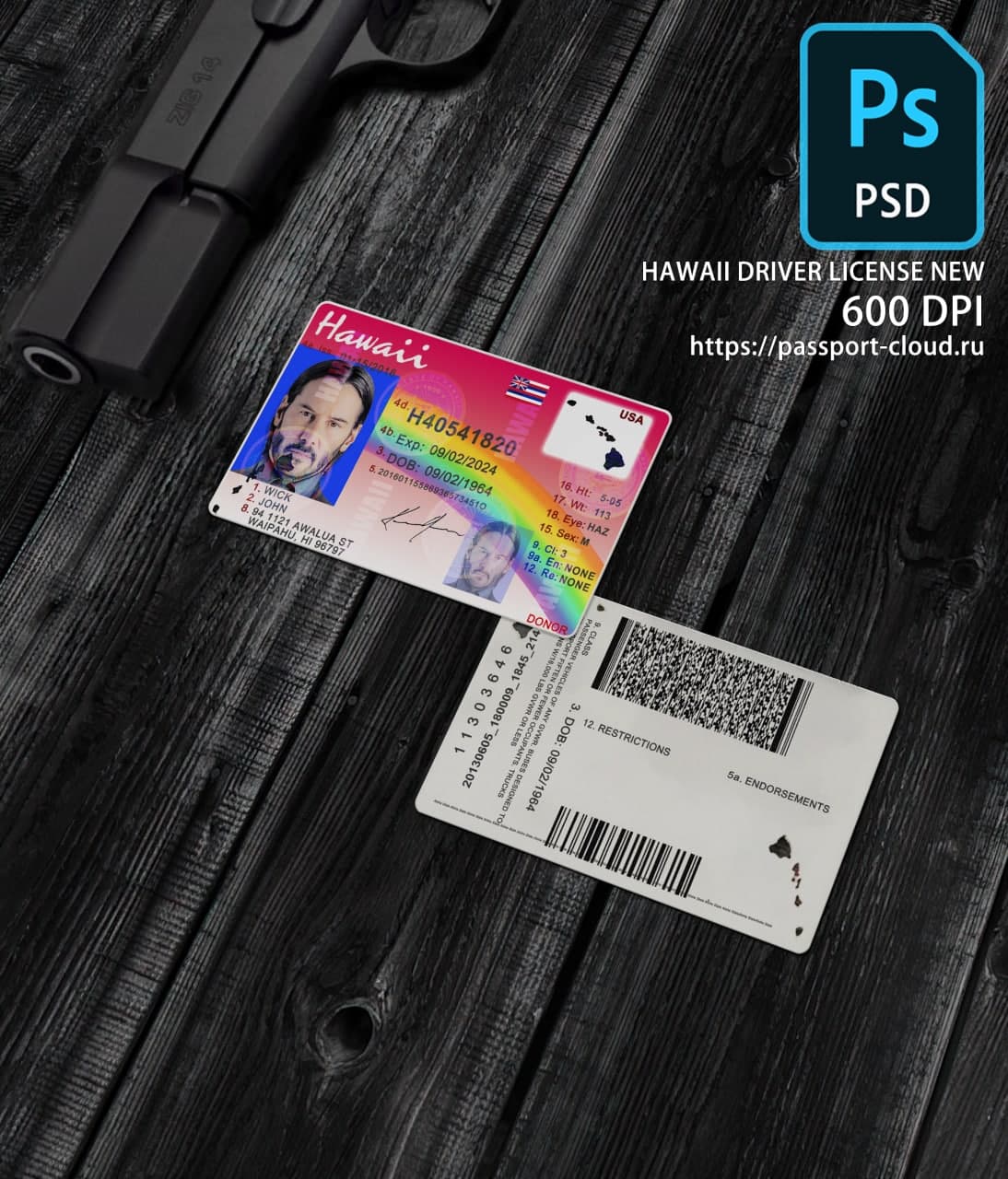 Hawaii Driver License NEW