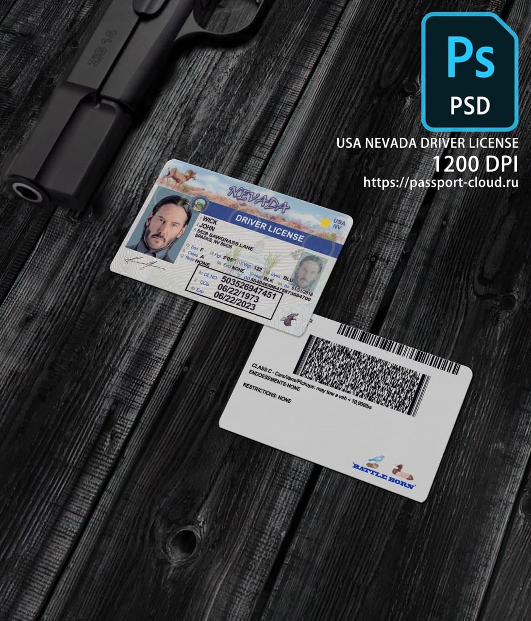 Nevada Driver License NEW