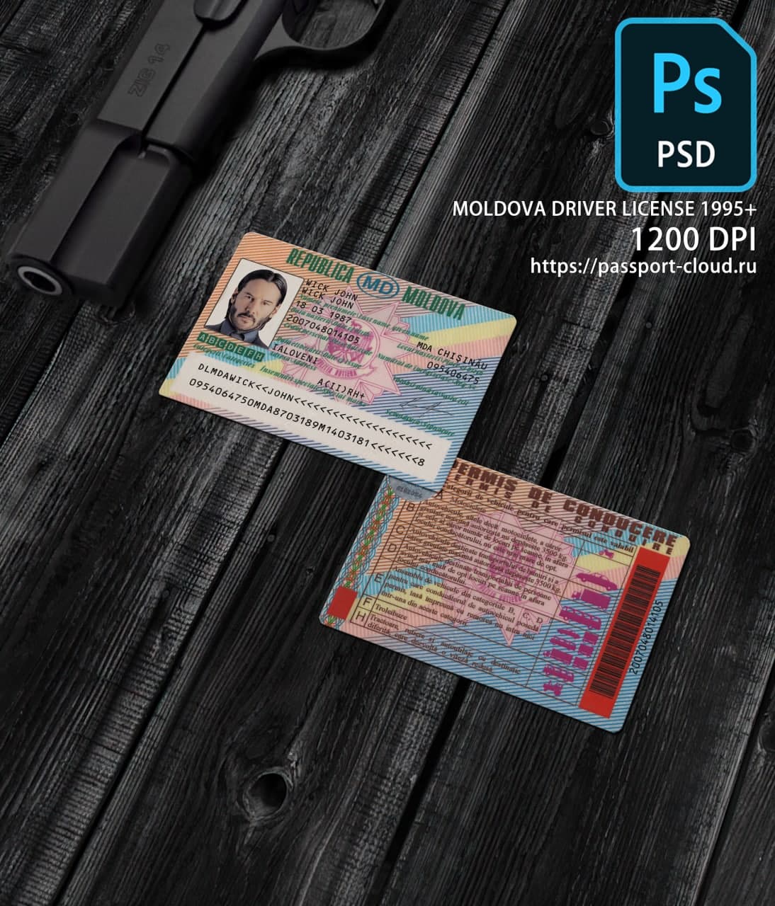 Moldova Driver License 1995+