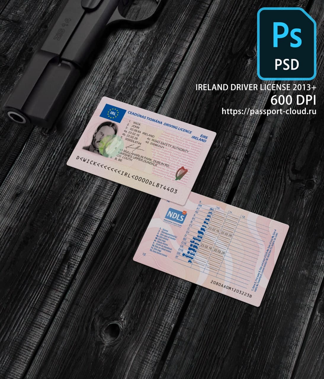 Ireland Driver License 2013+