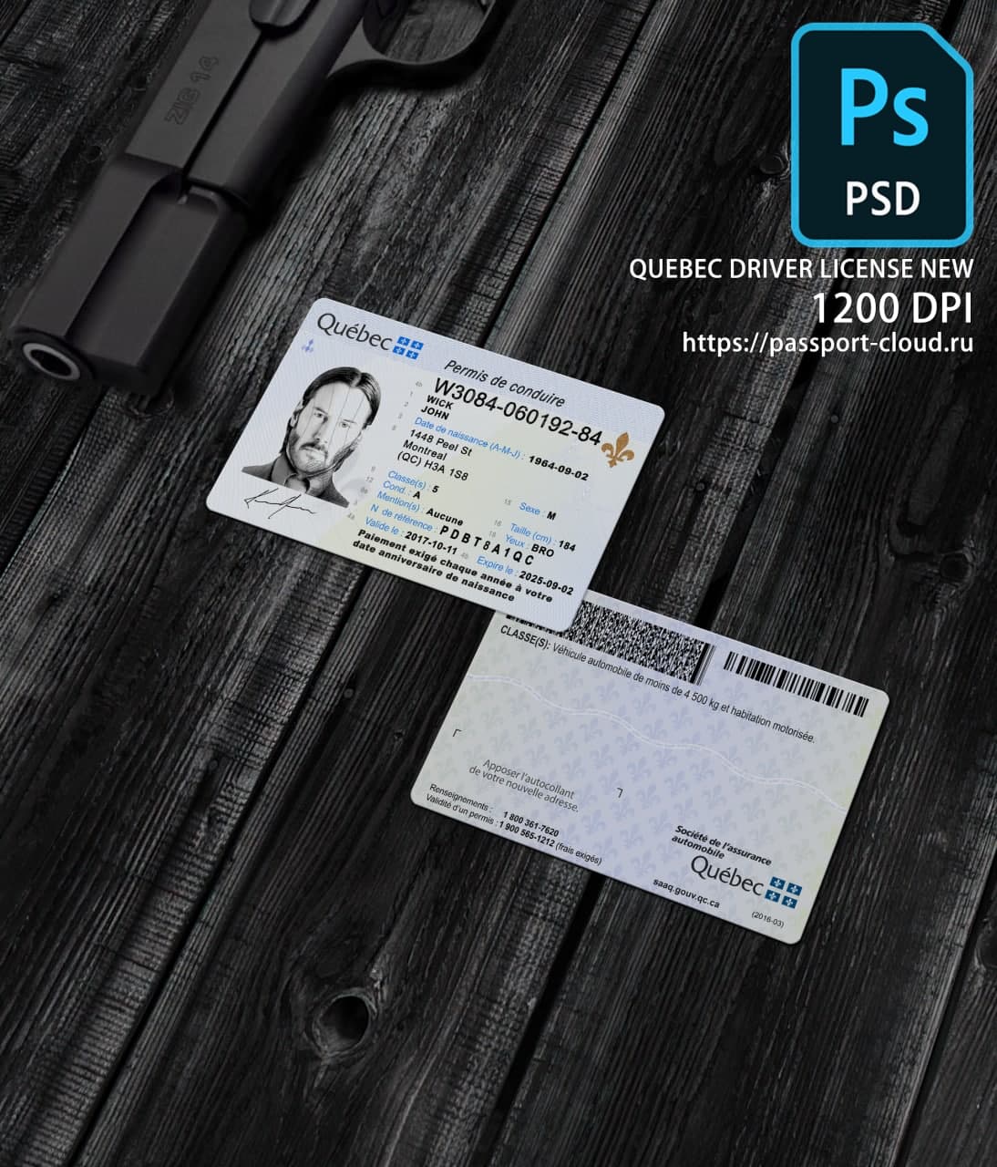 Quebec Driver License NEW