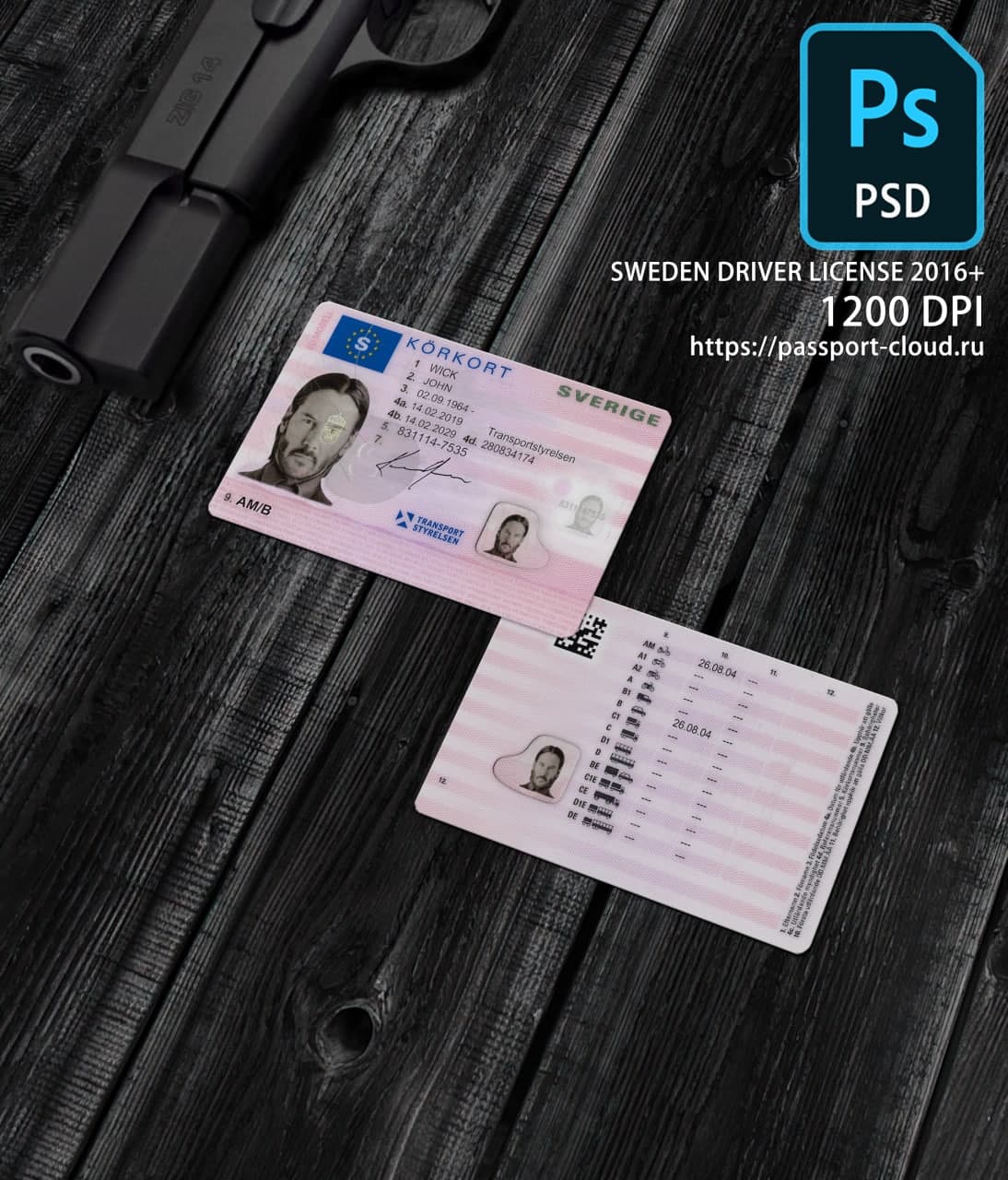 Sweden Driver License 2016+