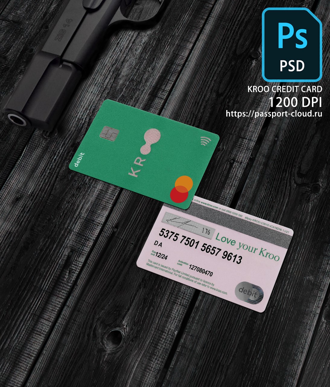 Kroo Credit Card PSD