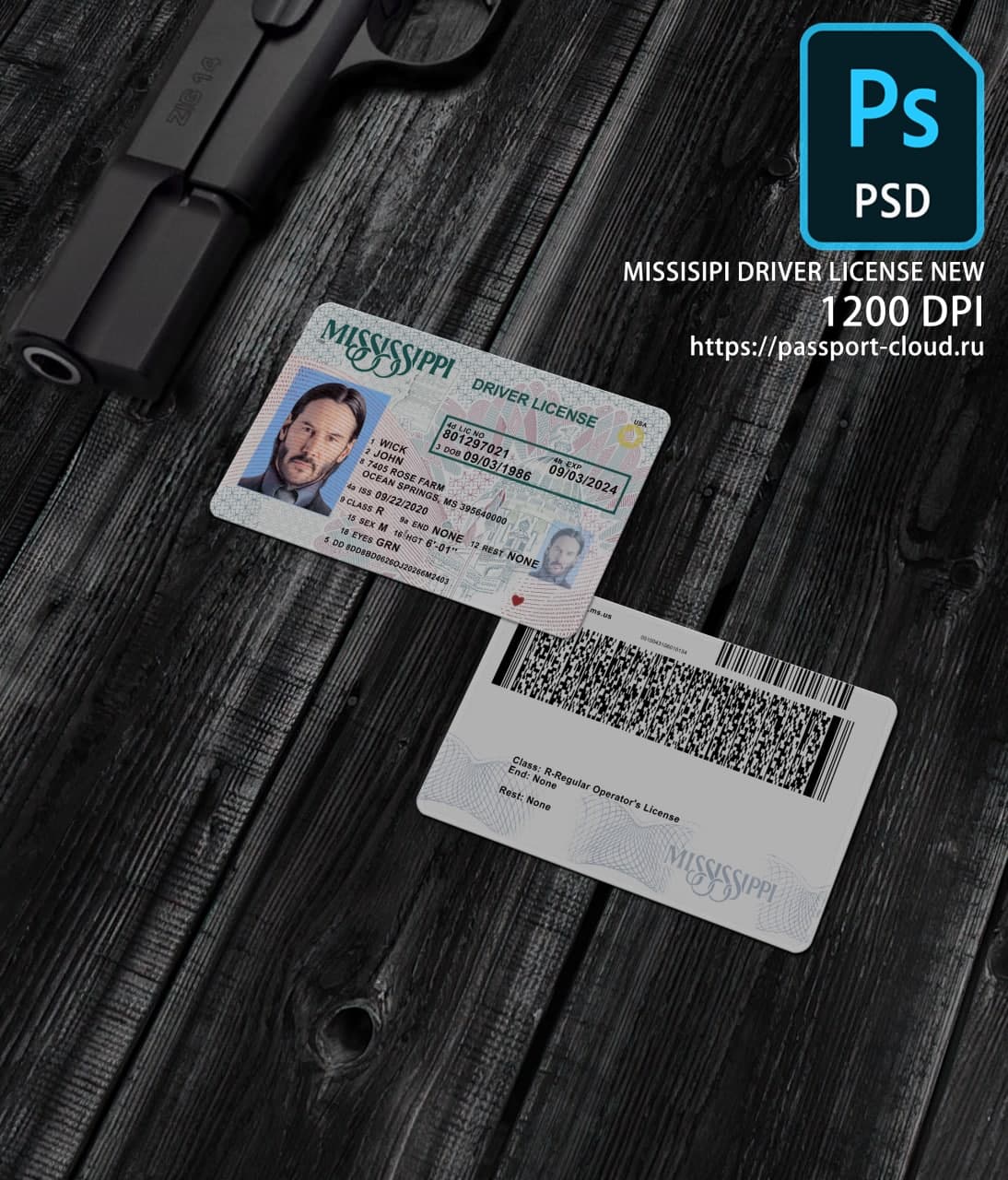 Missisipi Driver License NEW