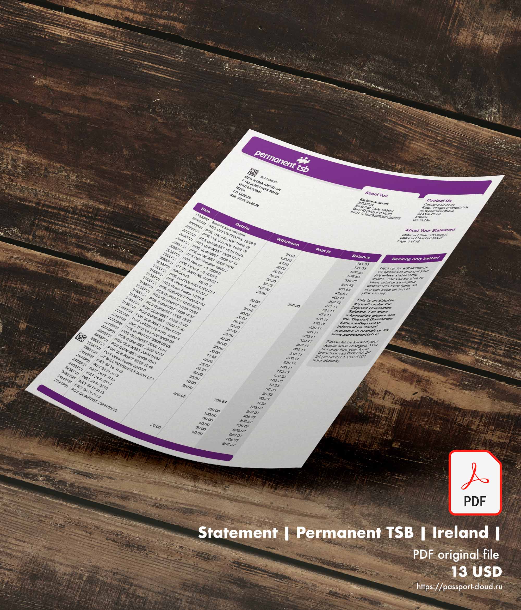 Statement | Permanent TSB | Ireland |