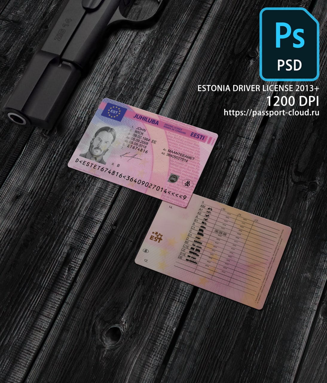 Estonia Driver License 2013+