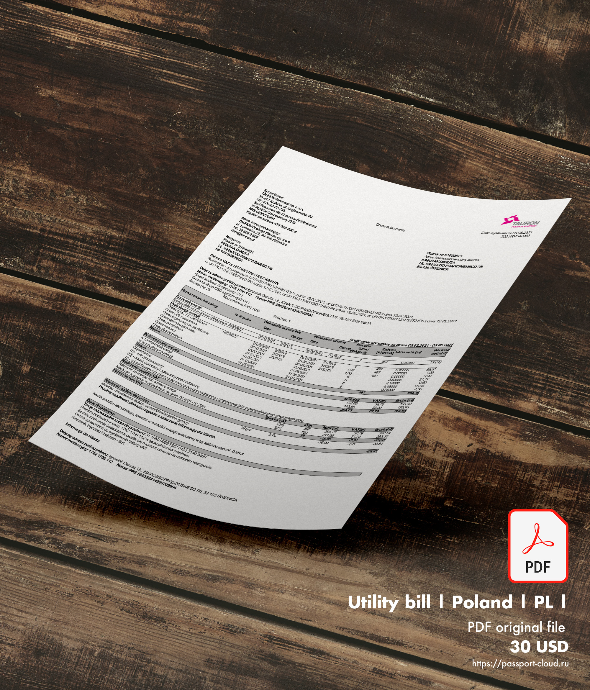 Poland Bill Template
