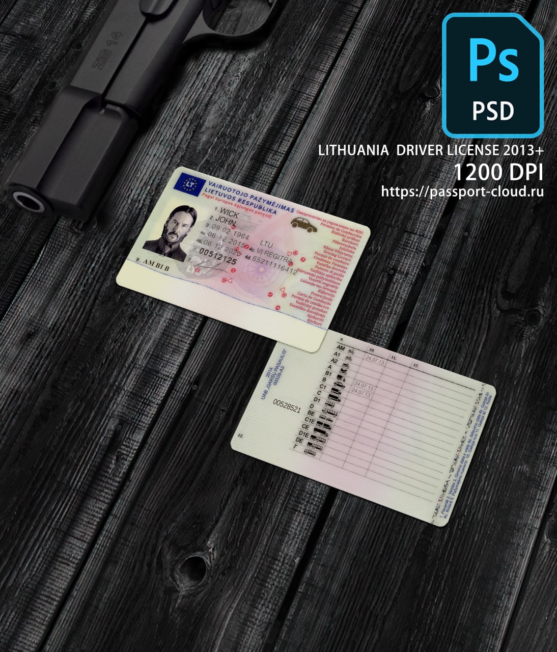 Lithuania Driver License 2013+